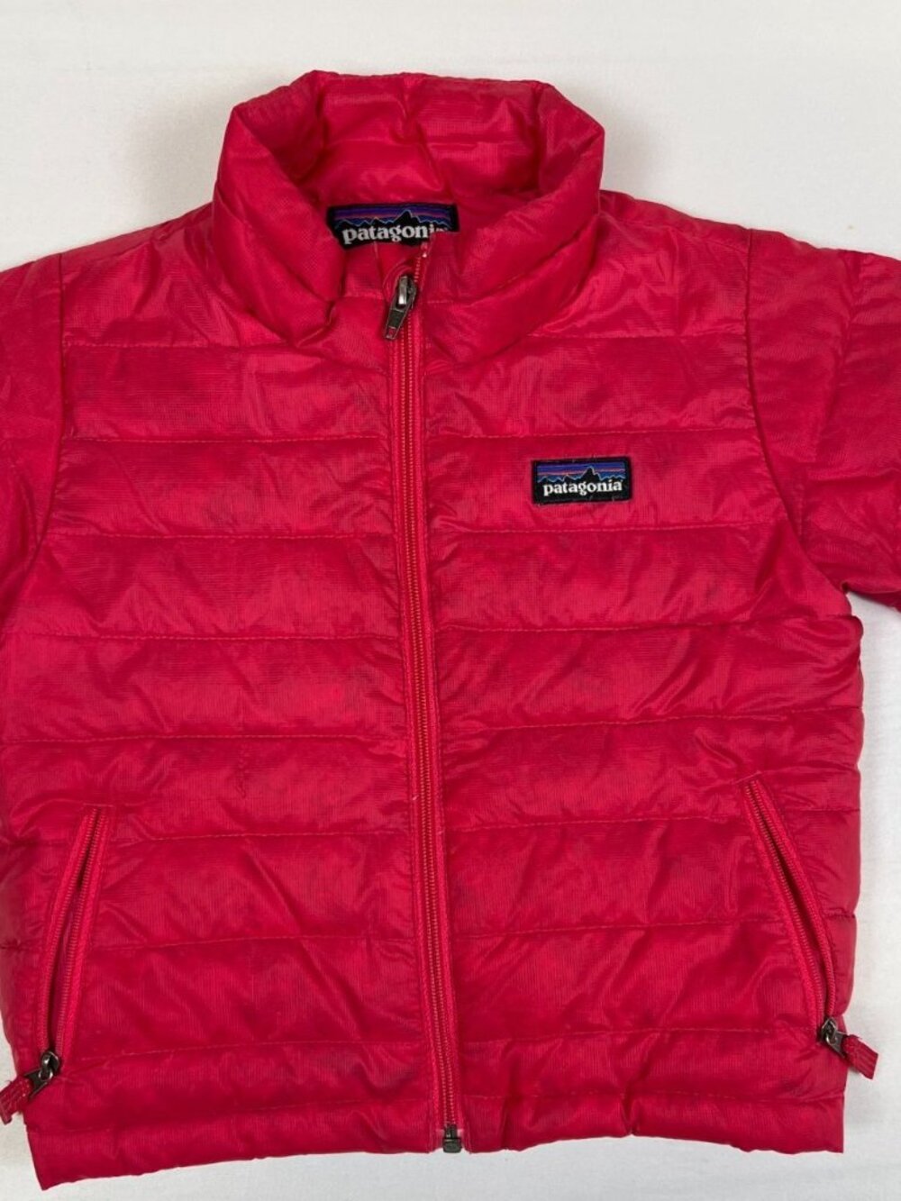 Patagonia 18M Baby Down Sweater Puffer Jacket Pink Full Zip Winter Insulated - Picture 4 of 7